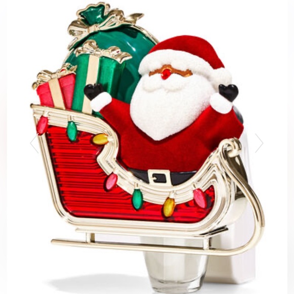 Bath & Body Works Santa Sleigh Projector Nightlight Wallflowers Fragrance Plug - Picture 1 of 3